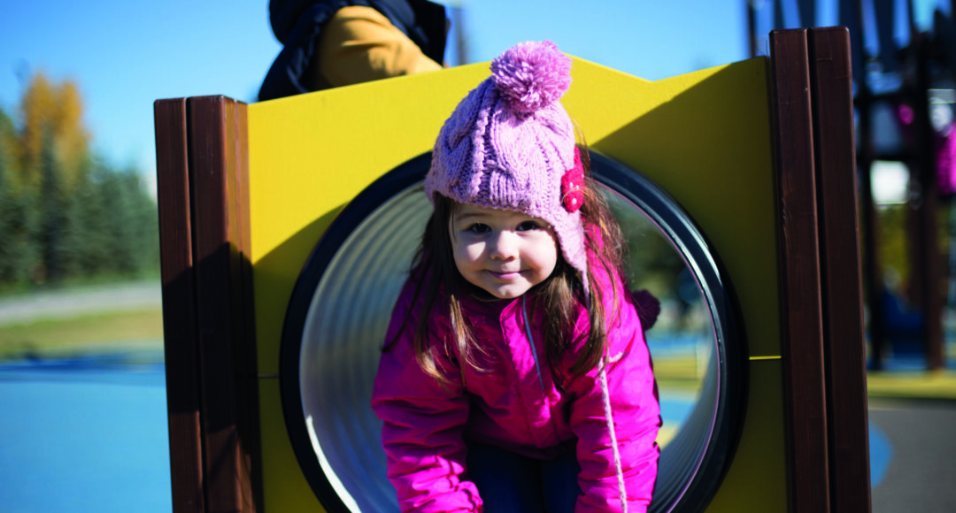 child in pink