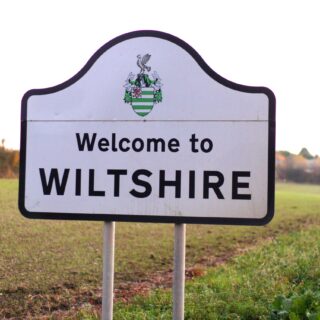 Europe EUR, United Kingdom UK, Great Britain GB, England, Wiltshire 18 11 2018 Name of County, County Name, Welcome to Wiltshire County Sign.