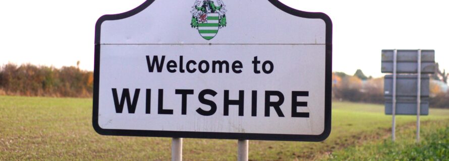 Europe EUR, United Kingdom UK, Great Britain GB, England, Wiltshire 18 11 2018 Name of County, County Name, Welcome to Wiltshire County Sign.